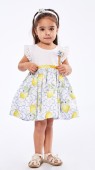 Βρεφικό Φόρεμα με Κορδέλα Κορίτσι Εβίτα 226549 Κίτρινο - pigikids.gr