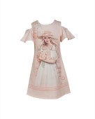 Παιδικό Φόρεμα με Τσάντα Κορίτσι Restart 4383 Σομόν