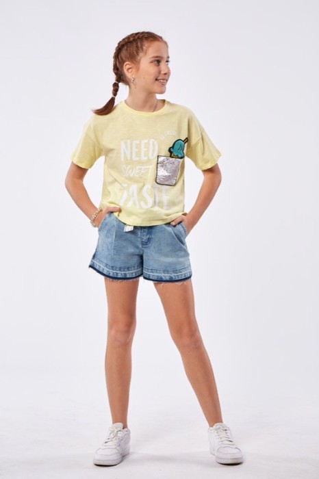 Παιδική Μπλούζα Κορίτσι Εβίτα 226080 Κίτρινο
