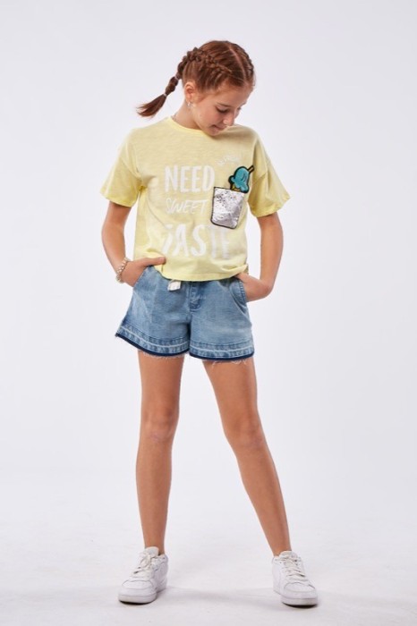 Παιδική Μπλούζα Κορίτσι Εβίτα 226080 Κίτρινο
