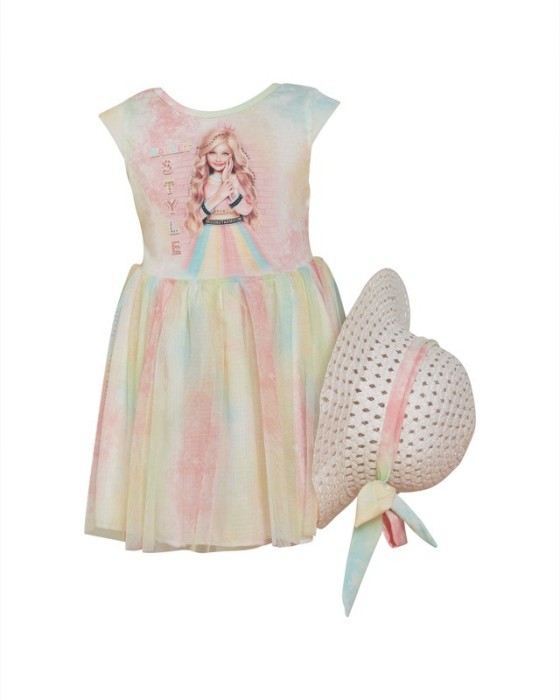 Παιδικό Φόρεμα με Καπέλο Κορίτσι Restart 8111