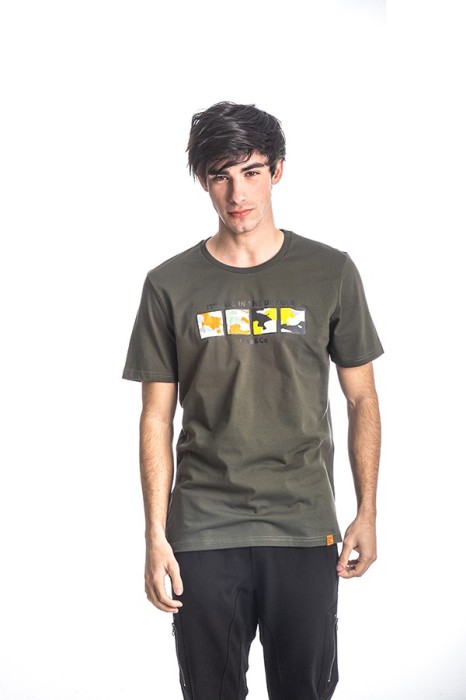 Εφηβικό T-Shirt Αγόρι Paco &amp; Co 213518 Χακί