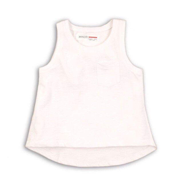 Βρεφική Αμάνικη Μπλούζα Κορίτσι Minoti GBS 54 Λευκό