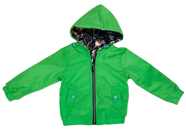 Παιδικό Μπουφάν Διπλής Όψεως Ανοιξιάτικο Αγόρι Run Boy HM-822 Πράσινο