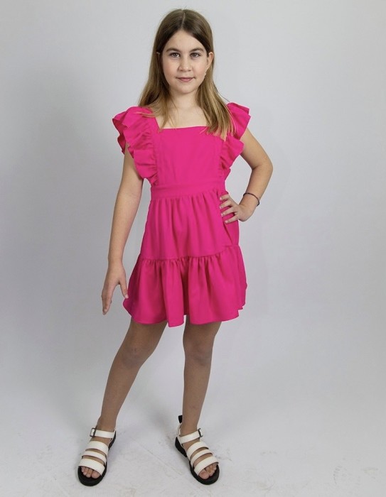 Παιδικό Φόρεμα Κορίτσι CAN 789 Φούξια
