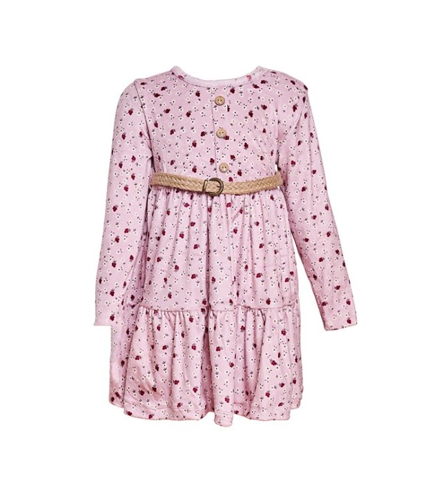 Παιδικό Φόρεμα με Ζώνη Κορίτσι Restart 9484 Ροζ
