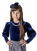 Παιδικό Σετ Παντελόνα Κορίτσι Serafino 4427 Μπλε - pigikids.gr