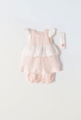 Βρεφικό Φόρεμα 3 τμχ Κορίτσι Εβίτα 242529 Σομόν - Pigikids.gr - Παιδικά Ρούχα, Βαπτιστικά Πακέτα