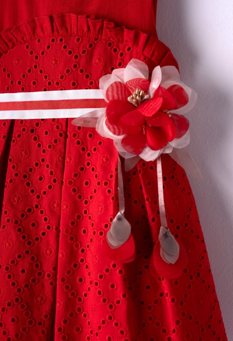 Παιδικό Φόρεμα Κορίτσι Εβίτα 242202 Κόκκινο