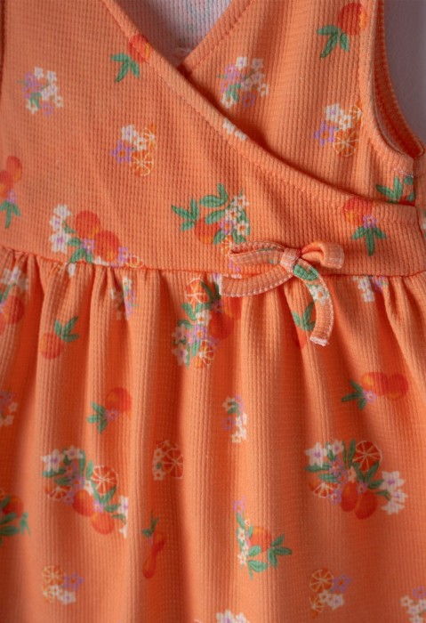 Παιδικό Φόρεμα Κορίτσι Εβίτα 242265 Πορτοκαλί