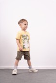 Παιδικό Σετ Βερμούδα 3 τμχ Αγόρι Hashtag 242824 Κίτρινο - Pigikids.gr - Παιδικά Ρούχα, Βαπτιστικά Πακέτα