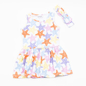 Παιδικό Φόρεμα 2 τμχ Κορίτσι Trax 45243 Λευκό - Pigikids.gr - Παιδικά Ρούχα, Βαπτιστικά Πακέτα
