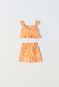 Παιδικό Σετ Σορτς Κορίτσι Εβίτα 242263 Πορτοκαλί - Pigikids.gr - Παιδικά Ρούχα, Βαπτιστικά Πακέτα