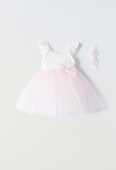 Βρεφικό Φόρεμα 2τμχ Κορίτσι Εβίτα 242519 Ροζ - Pigikids.gr - Παιδικά Ρούχα, Βαπτιστικά Πακέτα