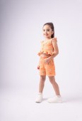 Παιδικό Σετ Σορτς Κορίτσι Εβίτα 242263 Πορτοκαλί - Pigikids.gr - Παιδικά Ρούχα, Βαπτιστικά Πακέτα