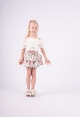 Παιδικό Σετ Φούστα Κορίτσι Εβίτα 242221 Λευκό - Pigikids.gr - Παιδικά Ρούχα, Βαπτιστικά Πακέτα
