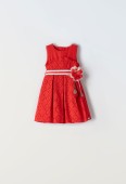 Παιδικό Φόρεμα Κορίτσι Εβίτα 242202 Κόκκινο - Pigikids.gr - Παιδικά Ρούχα, Βαπτιστικά Πακέτα