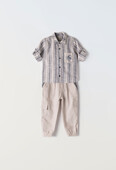 Παιδικό Σετ Παντελόνι 3 τμχ Αγόρι Hashtag 242802 Μπεζ - Pigikids.gr - Παιδικά Ρούχα, Βαπτιστικά Πακέτα