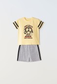 Παιδικό Σετ Βερμούδα Αγόρι Hashtag 242835 Κίτρινο - Pigikids.gr - Παιδικά Ρούχα, Βαπτιστικά Πακέτα