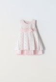 Βρεφικό Φόρεμα Κορίτσι Εβίτα 242501 Λευκό - Pigikids.gr - Παιδικά Ρούχα, Βαπτιστικά Πακέτα