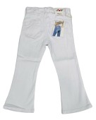 Παιδικό Παντελόνι Τζιν Κορίτσι 7253 Λευκό  - Pigikids.gr - Παιδικά Ρούχα, Βαπτιστικά Πακέτα