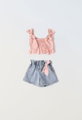 Παιδικό Σετ Σορτς Κορίτσι Εβίτα 242219 Ροζ - Pigikids.gr - Παιδικά Ρούχα, Βαπτιστικά Πακέτα
