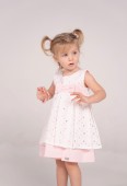 Βρεφικό Φόρεμα Κορίτσι Εβίτα 242501 Λευκό - Pigikids.gr - Παιδικά Ρούχα, Βαπτιστικά Πακέτα