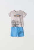 Παιδικό Σετ Βερμούδα Αγόρι Hashtag 242838 Μπεζ - Pigikids.gr - Παιδικά Ρούχα, Βαπτιστικά Πακέτα