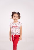 Παιδικό Σετ Κολάν Κάπρι Κορίτσι Εβίτα 242250 Κόκκινο - Pigikids.gr - Παιδικά Ρούχα, Βαπτιστικά Πακέτα