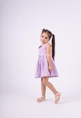 Παιδικό Φόρεμα Κορίτσι Εβίτα 242206 Λιλά - Pigikids.gr - Παιδικά Ρούχα, Βαπτιστικά Πακέτα