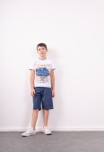Παιδικό Σετ Βερμούδα 3 τμχ Αγόρι Hashtag 242823 Λευκό - Pigikids.gr - Παιδικά Ρούχα, Βαπτιστικά Πακέτα