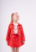 Παιδικό Σετ Φούστα 3 τμχ Κορίτσι Εβίτα 242210 Κόκκινο - Pigikids.gr - Παιδικά Ρούχα, Βαπτιστικά Πακέτα