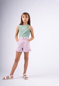 Παιδικό Σορτς Κορίτσι Εβίτα 242116 Λιλά - Pigikids.gr - Παιδικά Ρούχα, Βαπτιστικά Πακέτα
