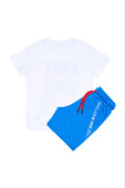 Παιδικό Σετ Βερμούδα Αγόρι Sprint 241-1016 Λευκό - pigikids.gr - Παιδικά Ρούχα, Βαπτιστικά Πακέτα