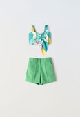 Παιδικό Σετ Σορτς Κορίτσι Εβίτα 242107 Πράσινο - Pigikids.gr - Παιδικά Ρούχα, Βαπτιστικά Πακέτα