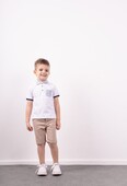 Παιδικό Σετ Βερμούδα Αγόρι Hashtag 242844 Λευκό - Pigikids.gr - Παιδικά Ρούχα, Βαπτιστικά Πακέτα