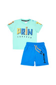Παιδικό Σετ Βερμούδα Αγόρι Sprint 241-1003 Μέντα - pigikids.gr - Παιδικά Ρούχα, Βαπτιστικά Πακέτα