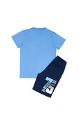 Παιδικό Σετ Βερμούδα Αγόρι Sprint 241-3006 Γαλάζιο - pigikids.gr - Παιδικά Ρούχα, Βαπτιστικά Πακέτα