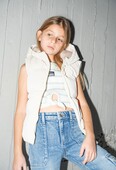 Παιδικό Μπουφάν Αμάνικο Κορίτσι Εβίτα 242071 - Pigikids.gr - Παιδικά Ρούχα, Βαπτιστικά Πακέτα