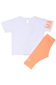 Παιδικό Σετ Κολάν Κάπρι Κορίτσι Sprint 241-2032 Λευκό - pigikids.gr - Παιδικά Ρούχα, Βαπτιστικά Πακέτα
