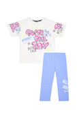 Παιδικό Σετ Κολάν Κάπρι Κορίτσι Sprint 241-4012 Λευκό - pigikids.gr - Παιδικά Ρούχα, Βαπτιστικά Πακέτα