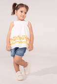 Βρεφικό Σετ Σορτς 3 τμχ Κορίτσι Εβίτα 242510 Λευκό - Pigikids.gr - Παιδικά Ρούχα, Βαπτιστικά Πακέτα
