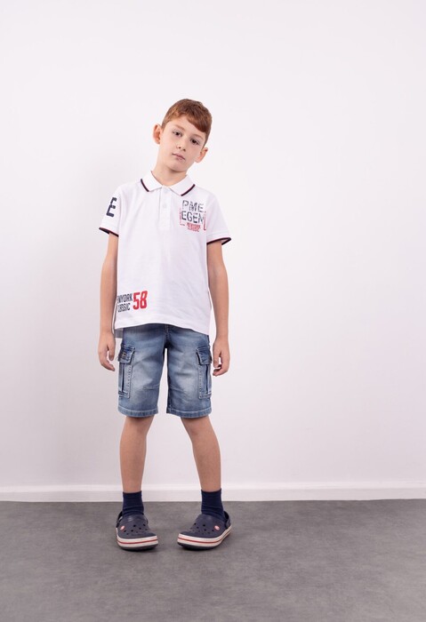 Παιδική Μπλούζα Αγόρι Hashtag 242758 Λευκό