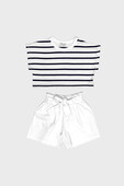 Παιδικό Σετ Σορτς Κορίτσι Action 22430113 Λευκό - pigikids.gr - Παιδικά Ρούχα, Βαπτιστικά Πακέτα