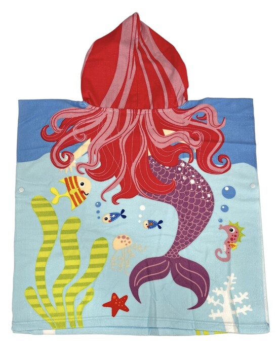 Παιδικό Πόντσο Θαλάσσης Κορίτσι Mermaid